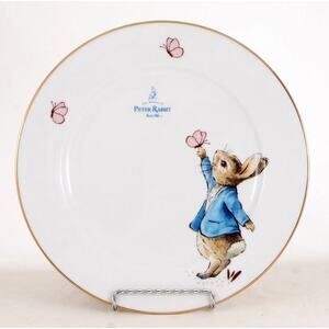 Beatrix Potter Peter Rabbit Easter Bunny & Butterflies Dinner Plates Set of 3